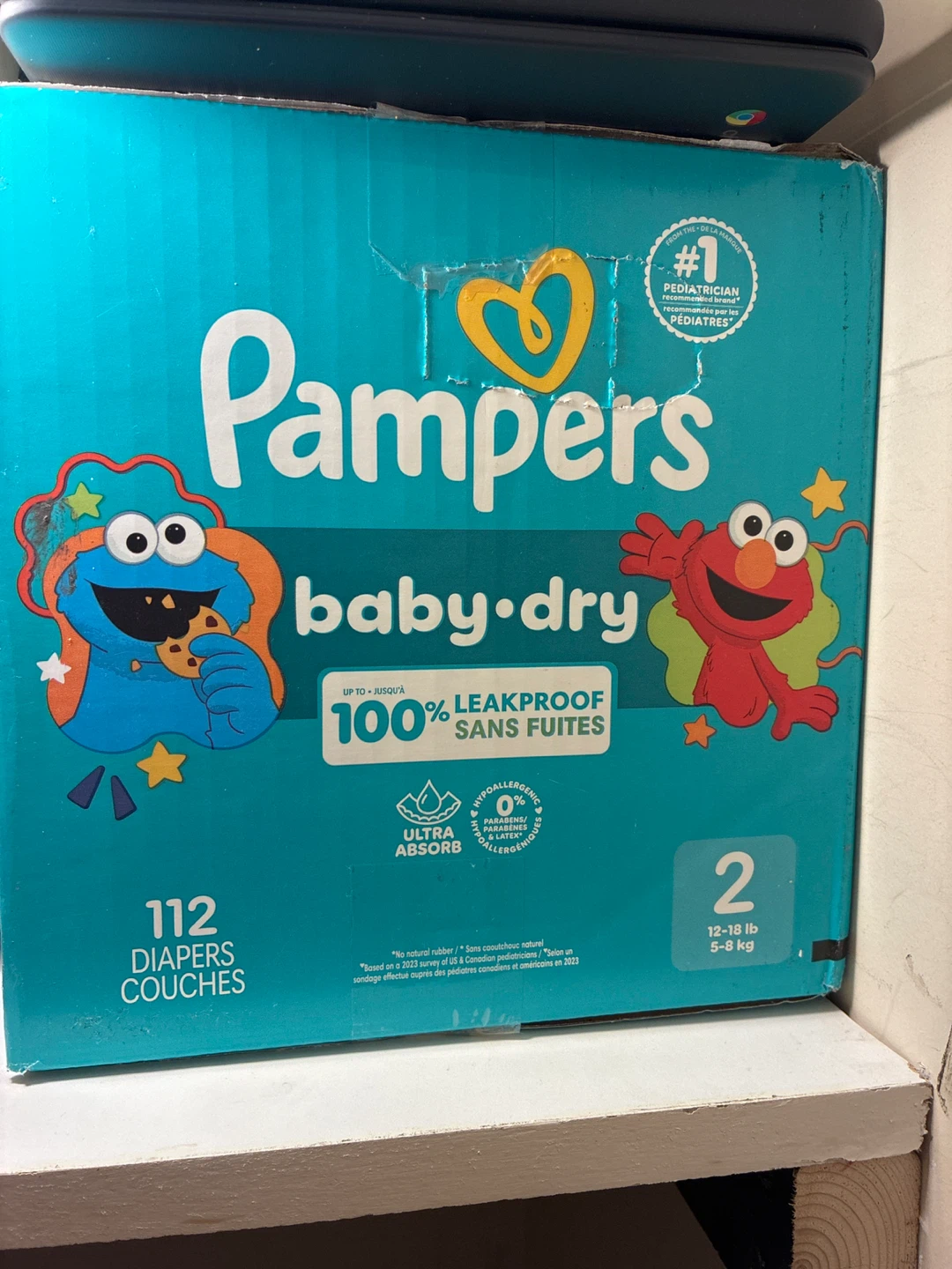 Pampers Baby-Dry Diapers Size 2 - 112 Count