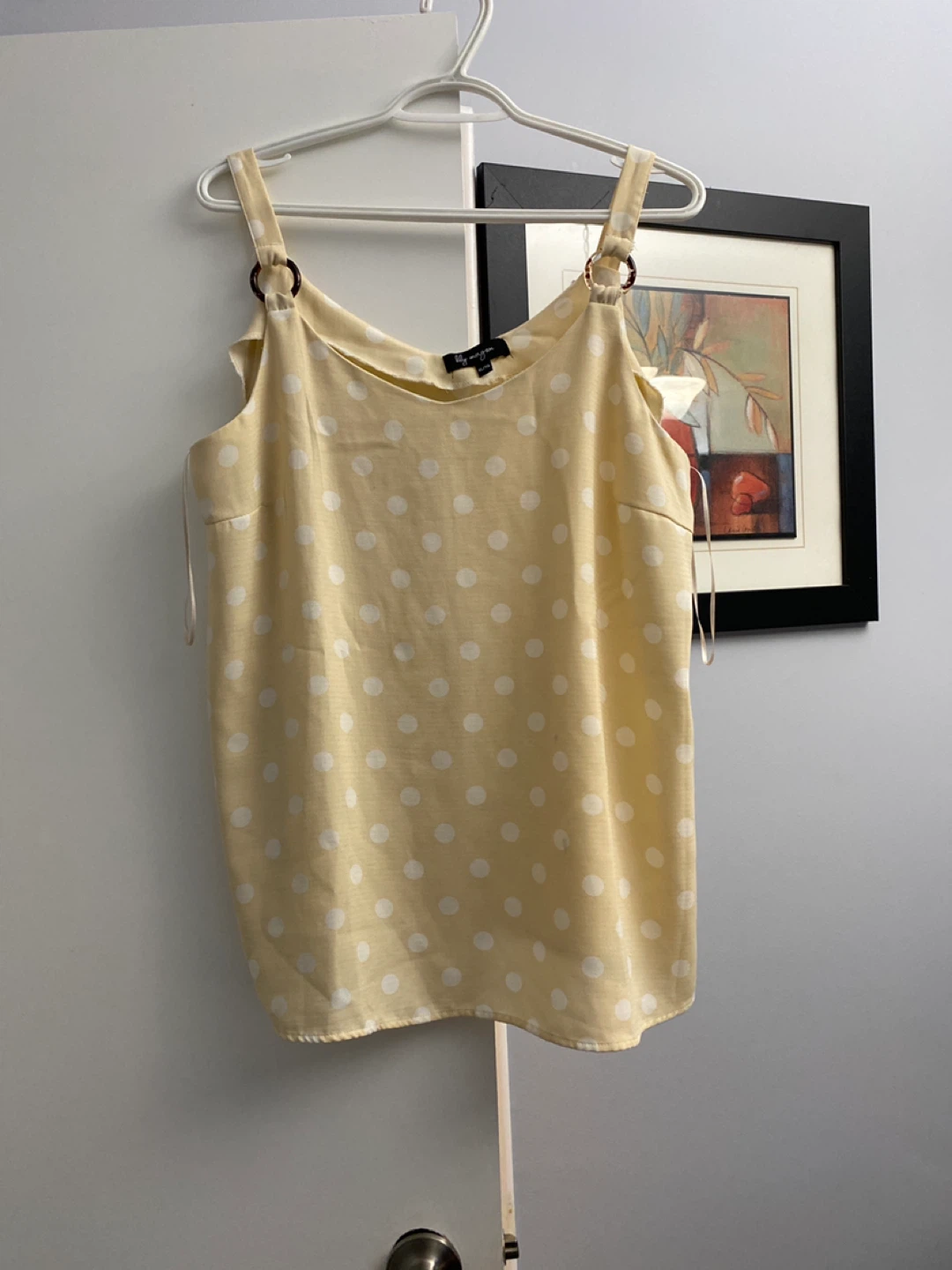 Yellow Polka Dot Camisole Top