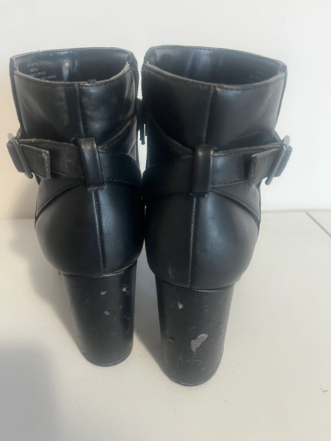 Kelly & Katie Black Ankle Boots with Buckle Detail - photo 4