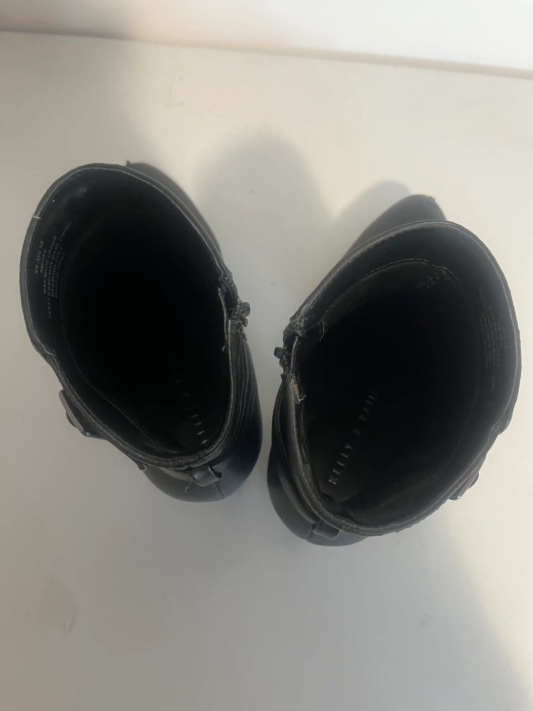 Kelly & Katie Black Ankle Boots with Buckle Detail - photo 3
