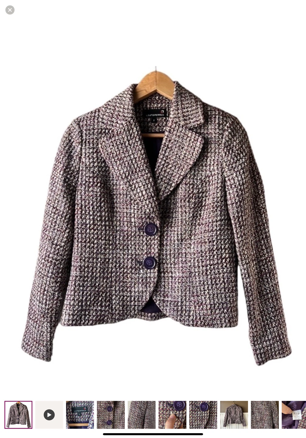 Laura Petites Women's Tweed Blazer