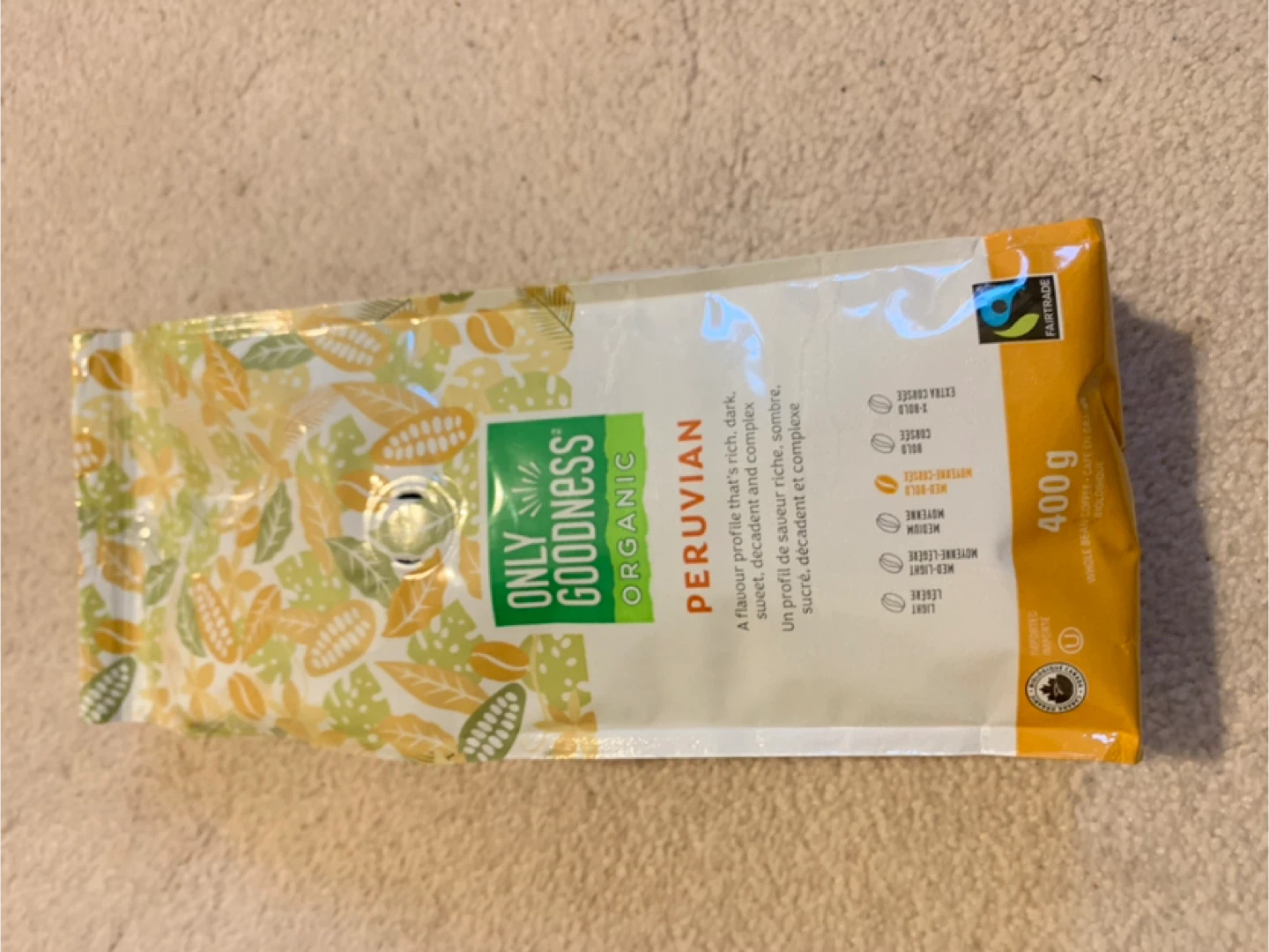 Only Goodness Organic Peruvian Coffee Brans