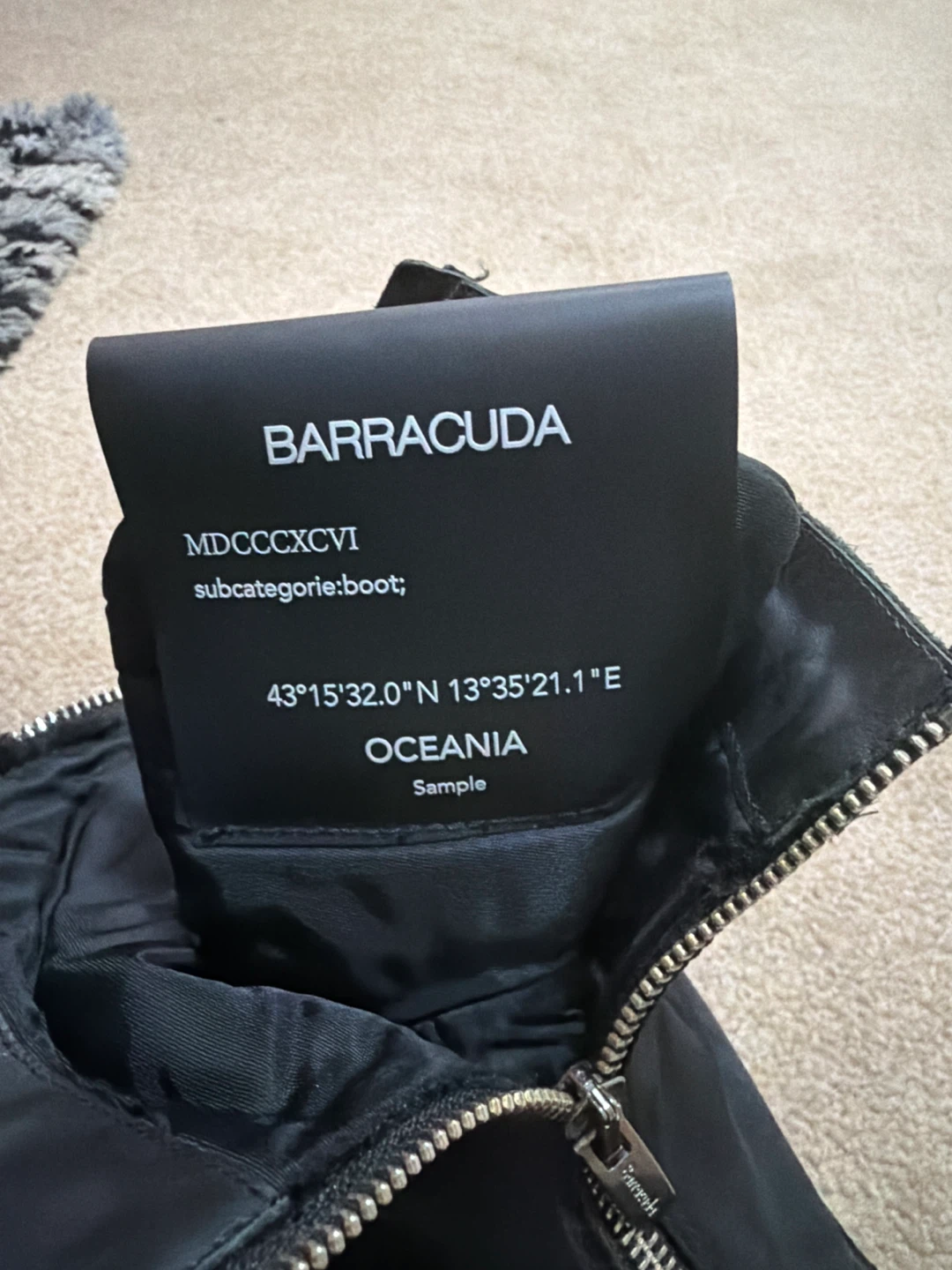 Barracuda Black Zip Boots - Size 40.5 - photo 3