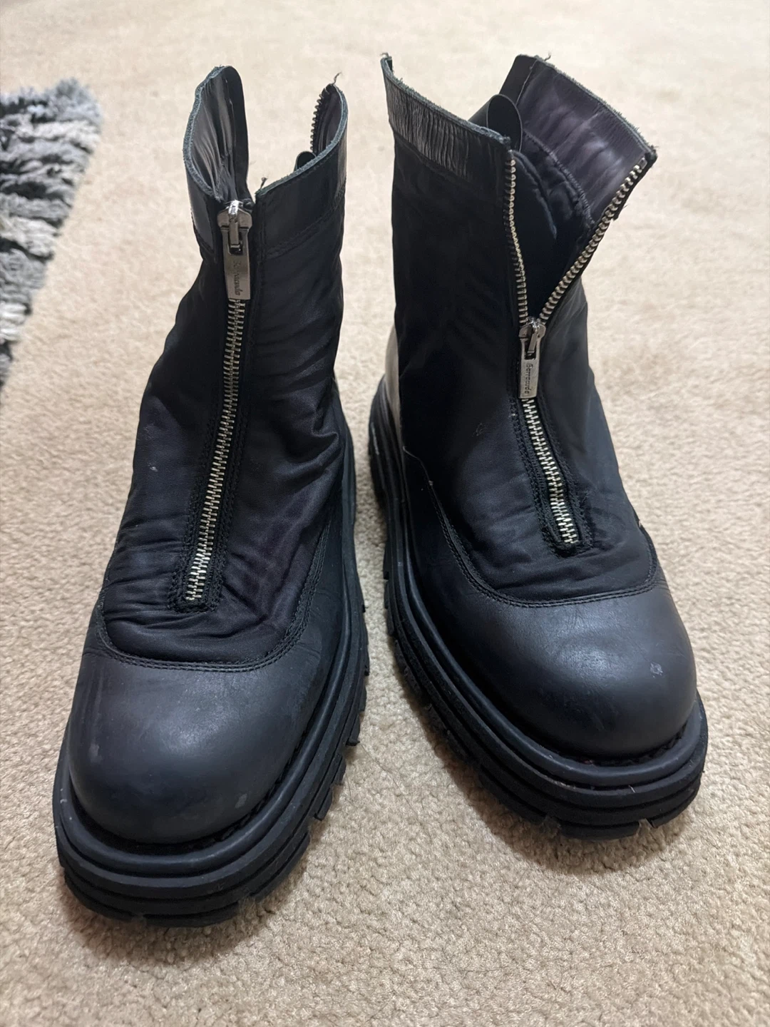 Barracuda Black Zip Boots - Size 40.5
