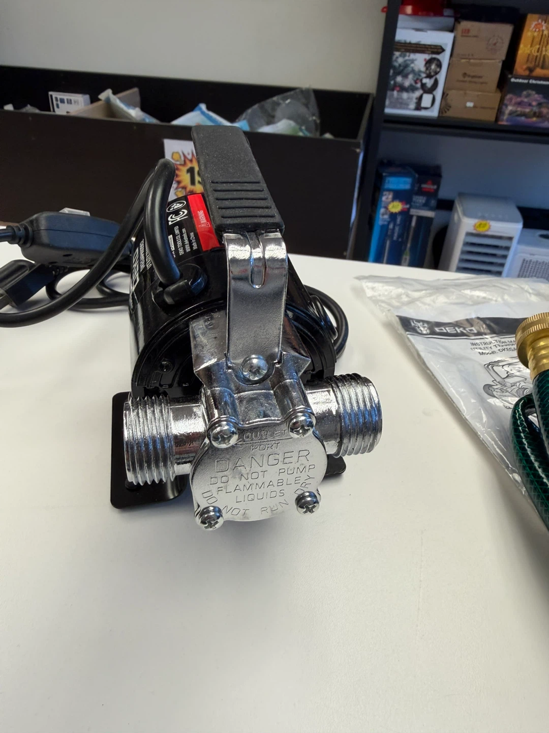 Transfer Pump with ON/Off Switch Electric Water Pump - photo 4