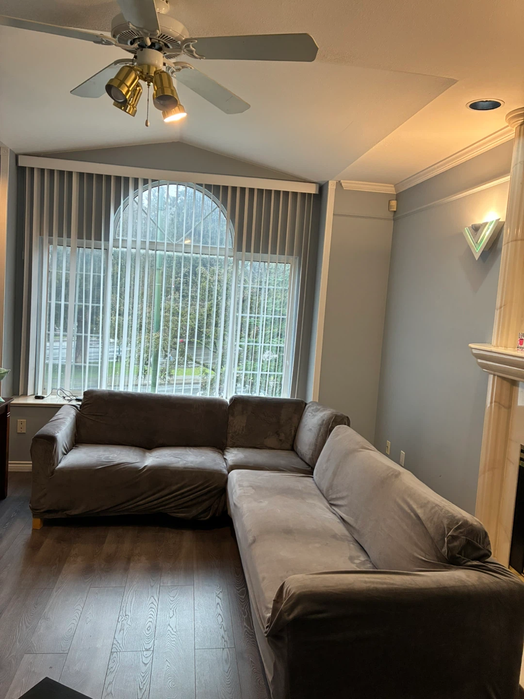 Sectional Sofa with Slipcovers