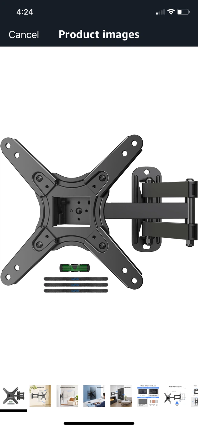Full Motion TV Wall Mount Swivel & Tilt