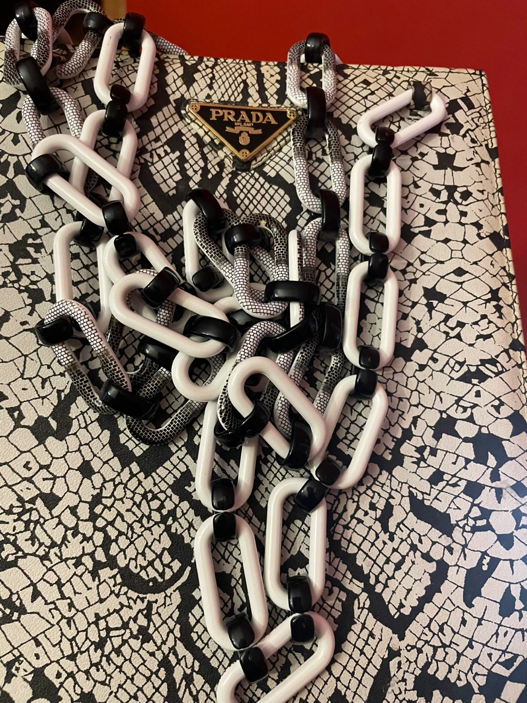 Prada Snakeskin Print Shoulder Bag - photo 4