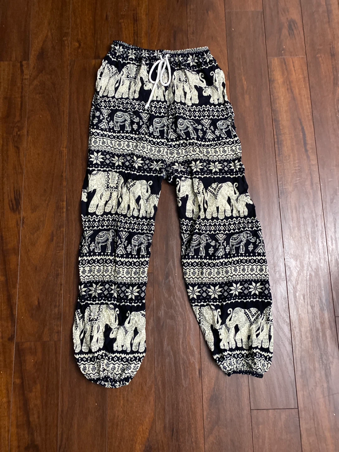 Harem Pants with Elephant Print