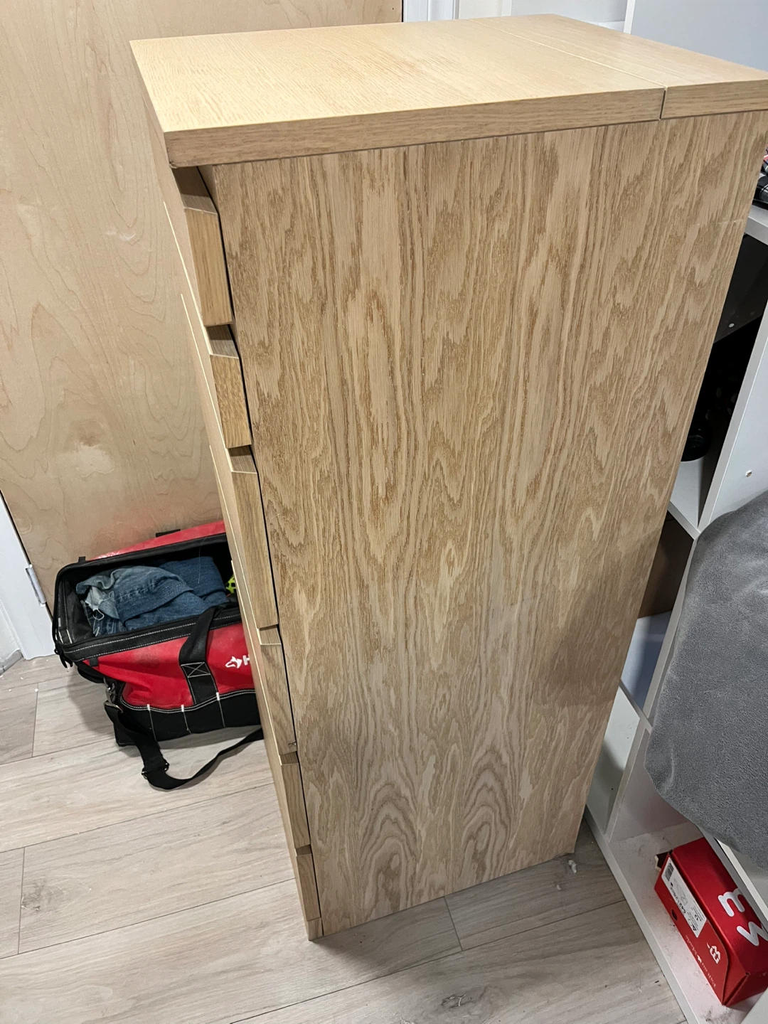 IKEA Oak Dresser with Mirror - photo 2