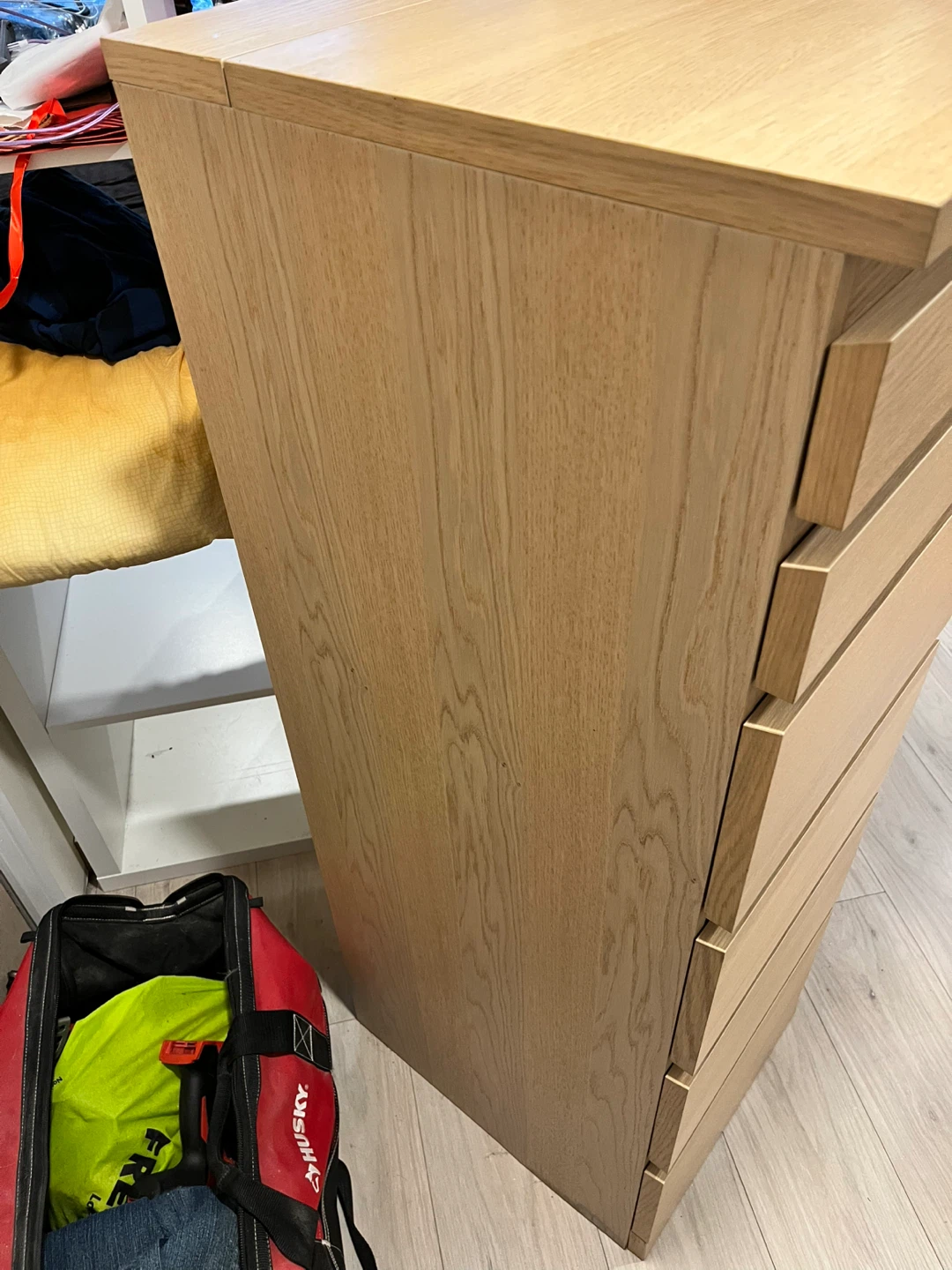 IKEA Oak Dresser with Mirror - photo 3