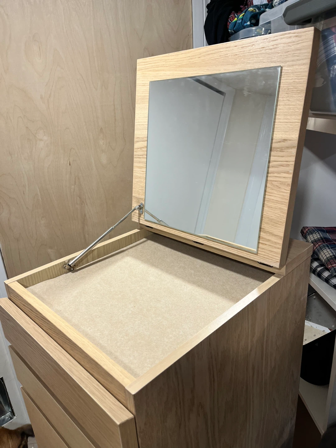 IKEA Oak Dresser with Mirror - photo 4