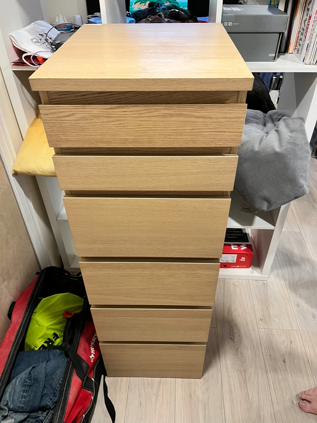 IKEA Oak Dresser with Mirror