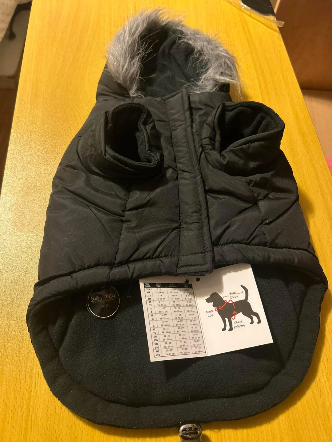 Black Dog Winter Puffer Jacket with Hood - photo 2