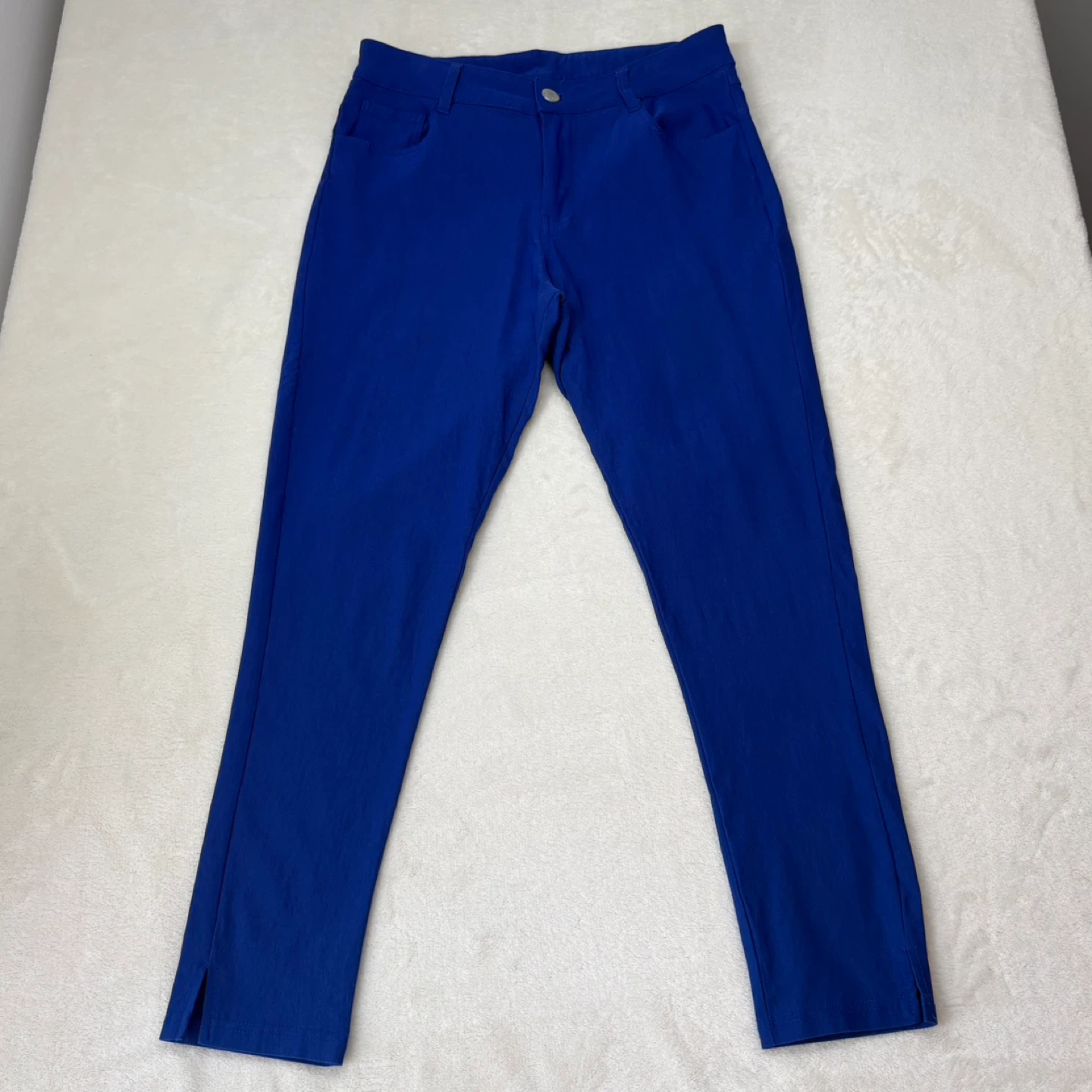 Lily Morgan Royal Blue Cropped Stretchy Mid Rise Pants Size M/L - photo 3