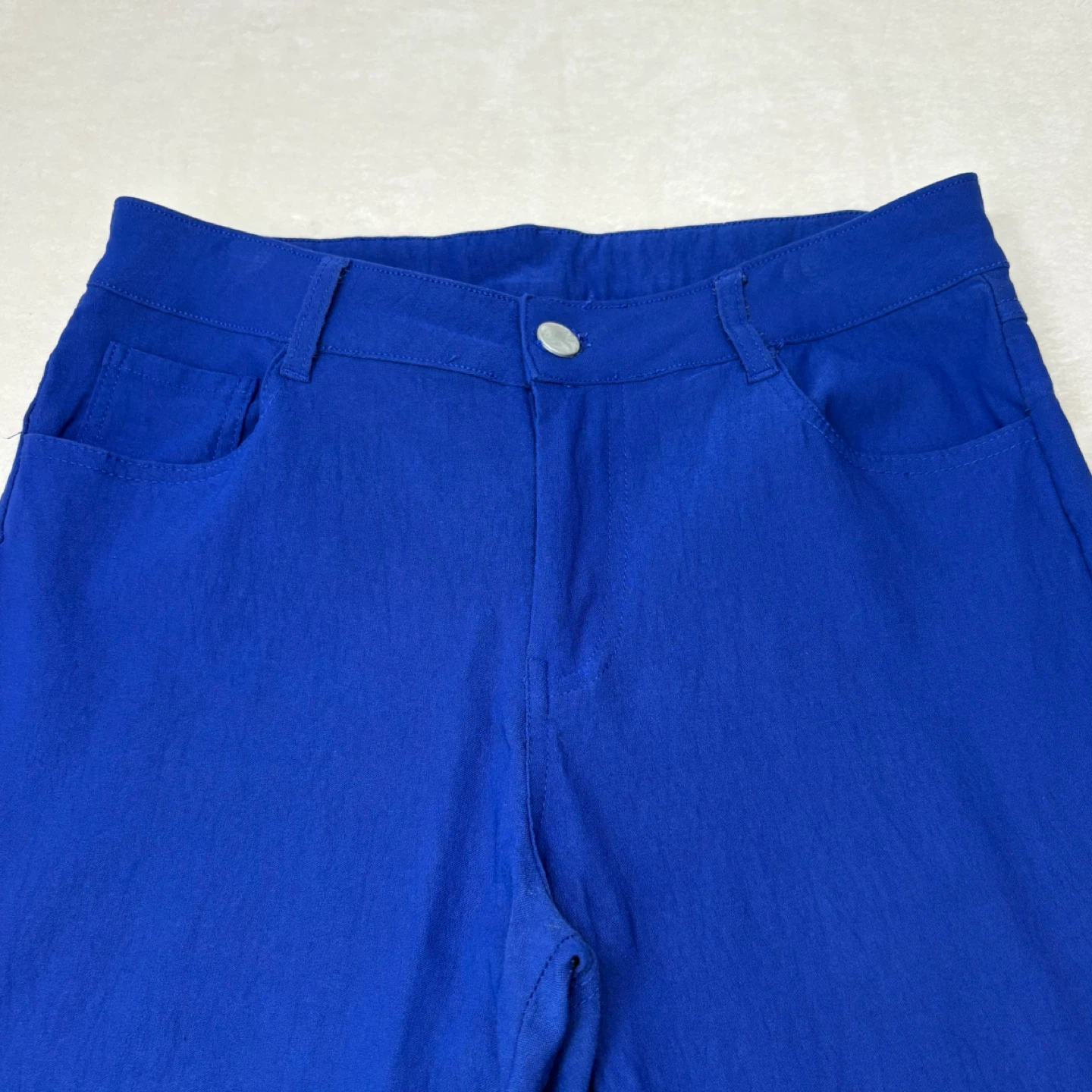 Lily Morgan Royal Blue Cropped Stretchy Mid Rise Pants Size M/L - photo 5