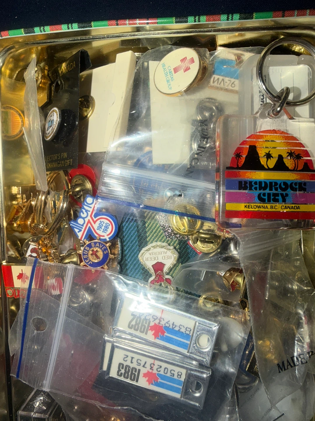 Collection of Canadian Souvenir Pins and Keychains - photo 2