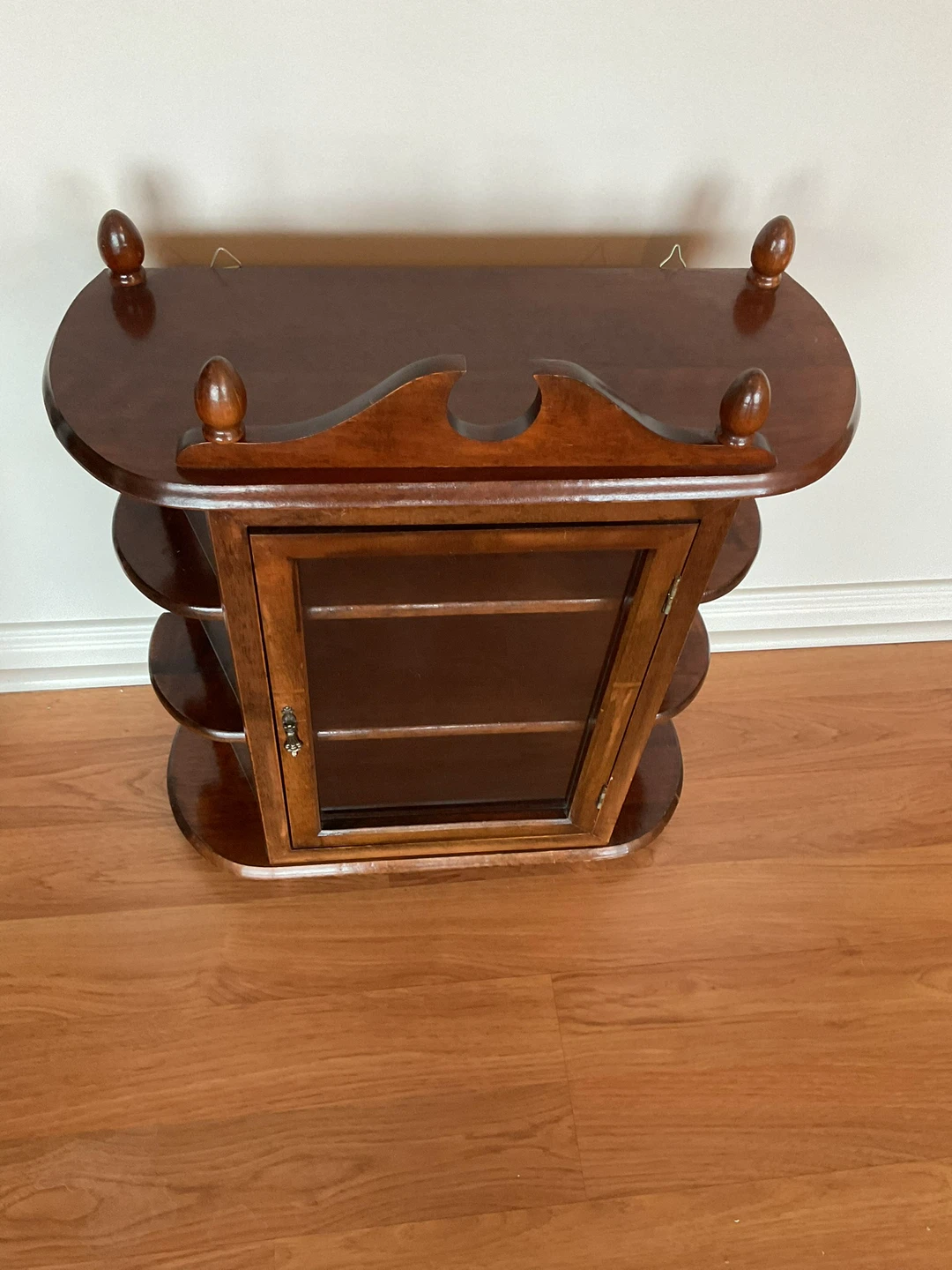 Wooden Display Cabinet with Glass Door - photo 2