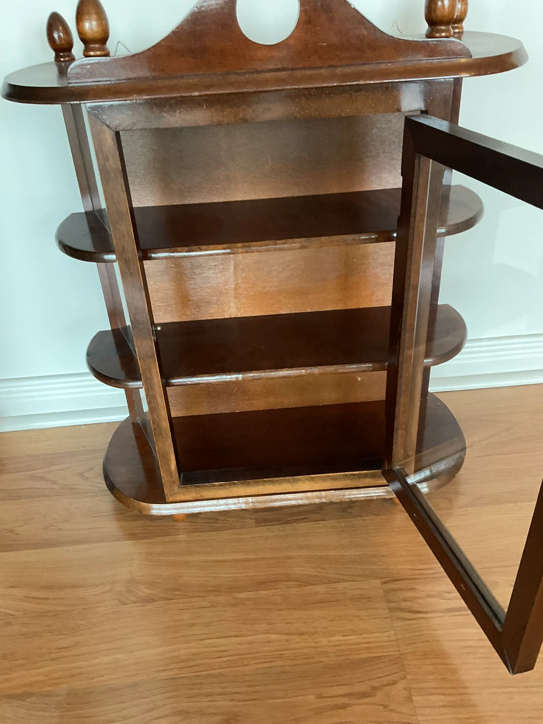 Wooden Display Cabinet with Glass Door - photo 4