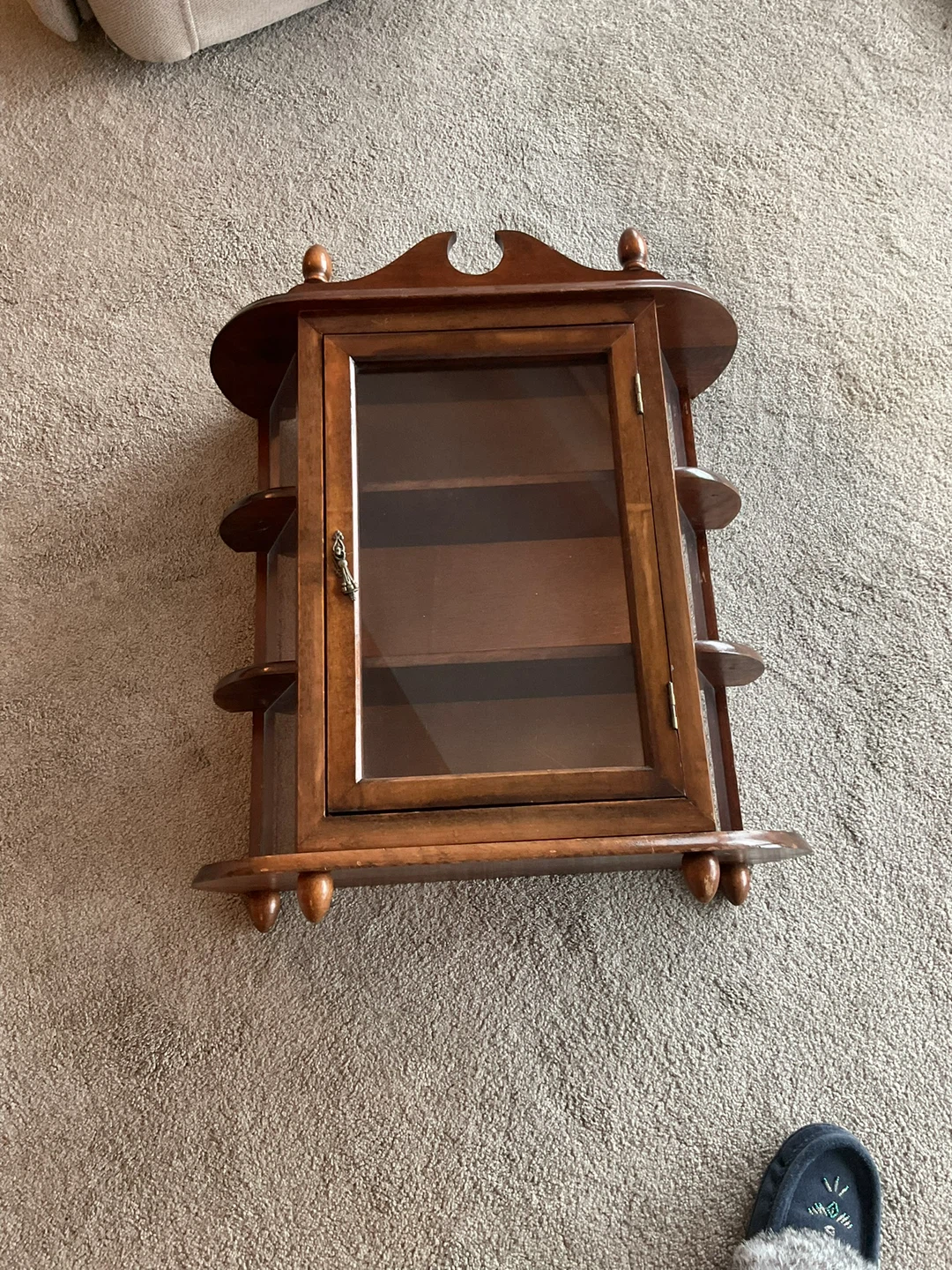 Wooden Display Cabinet with Glass Door