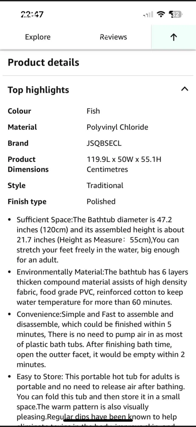 Portable Adult Bathtub - photo 5