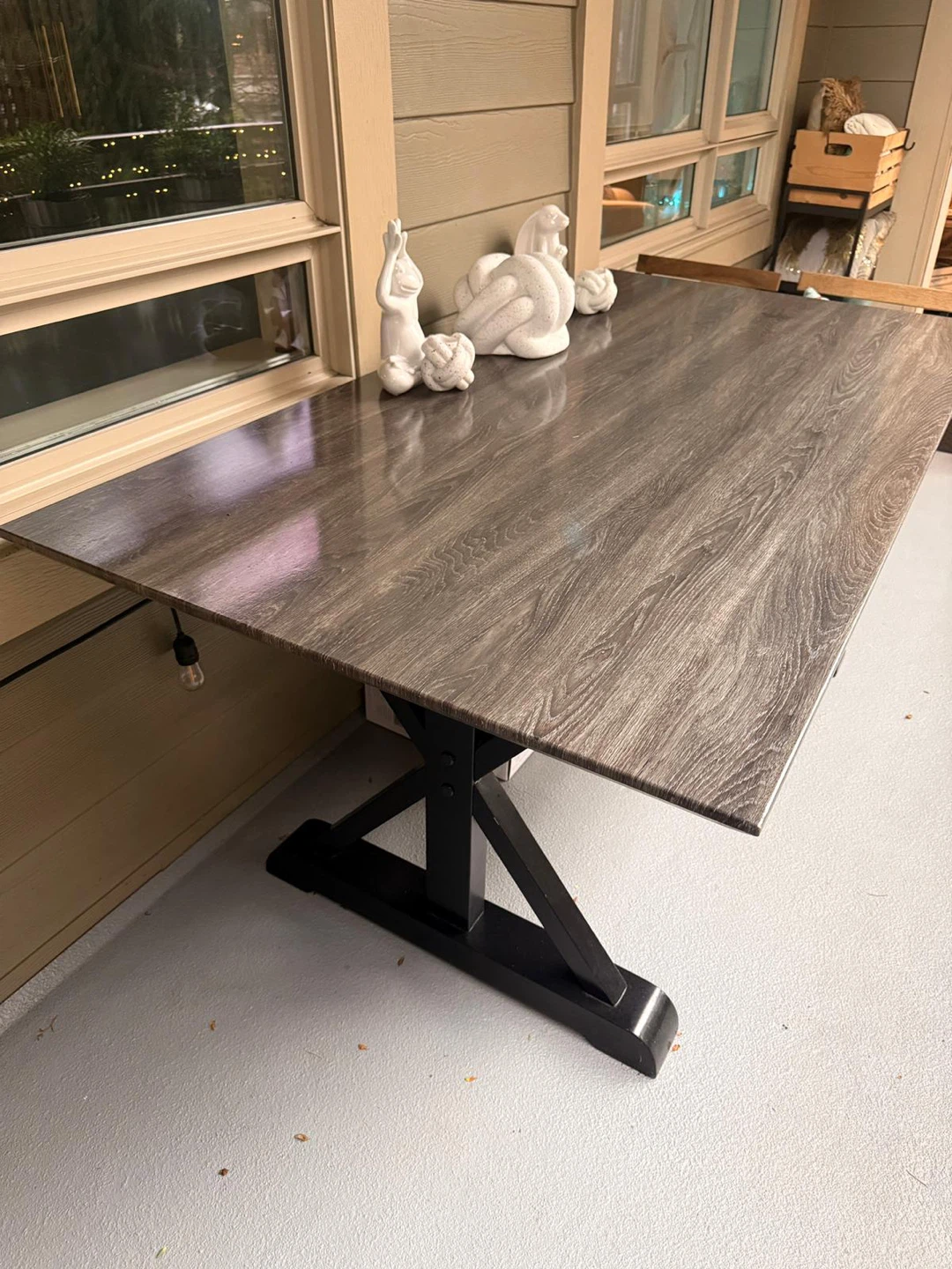 Dining Table - Rustic Wood Finish