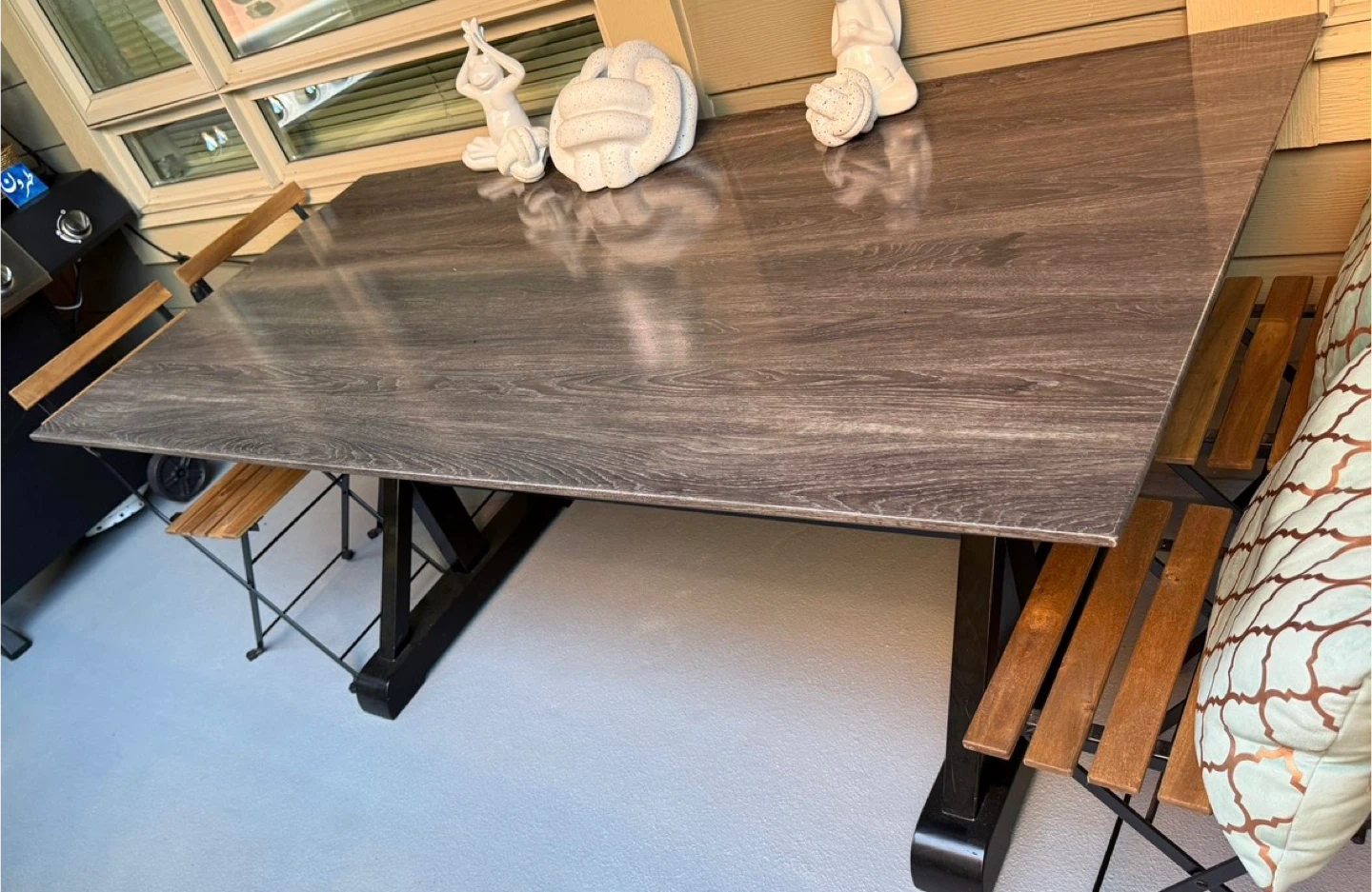 Dining Table - Rustic Wood Finish - photo 2