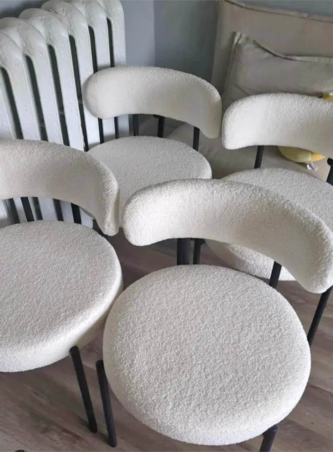 10 Boucle Dining Chairs - Brand New in Boxes