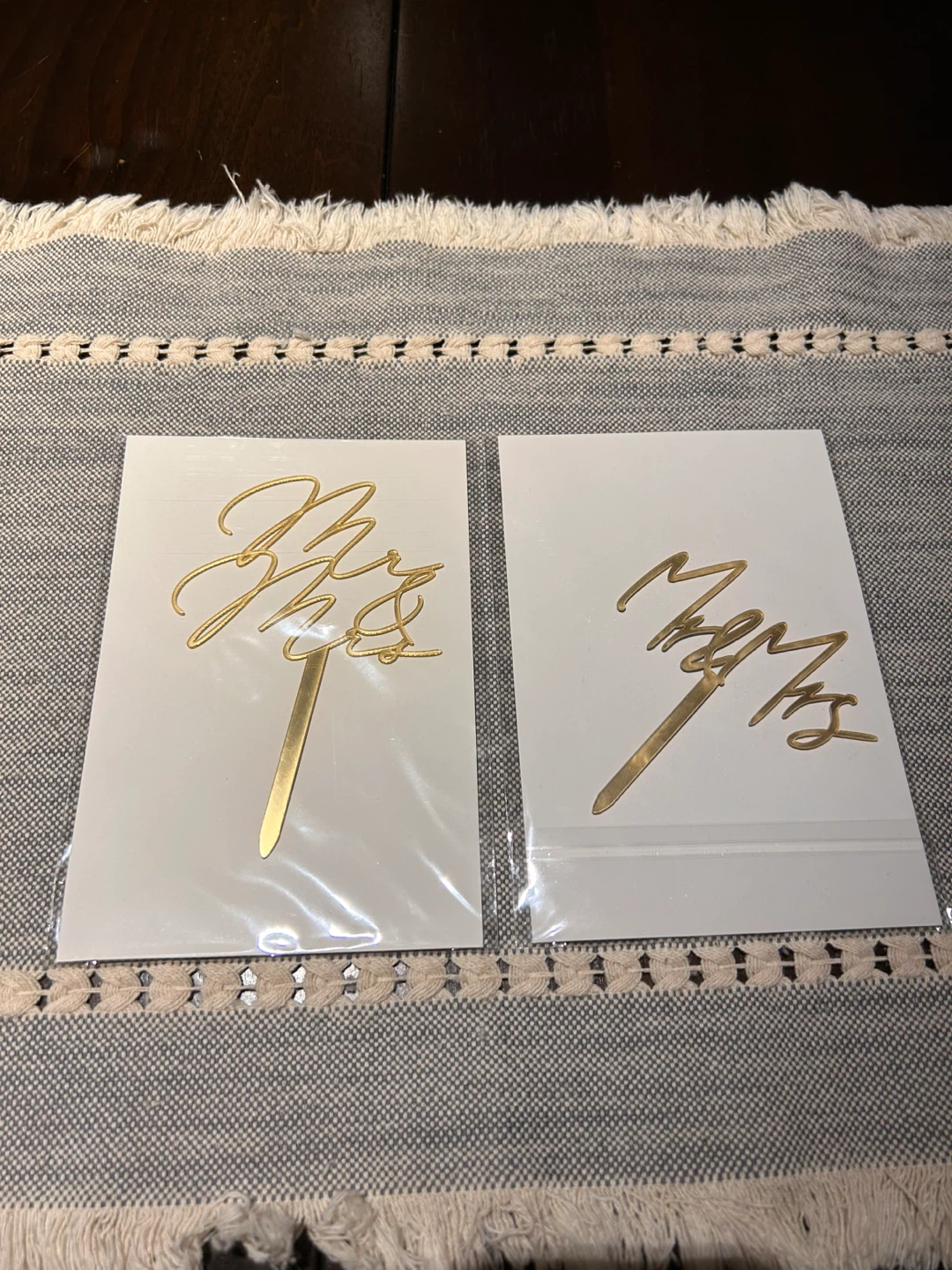 Mr & Mrs Cake Topper and LOVE Vase Set