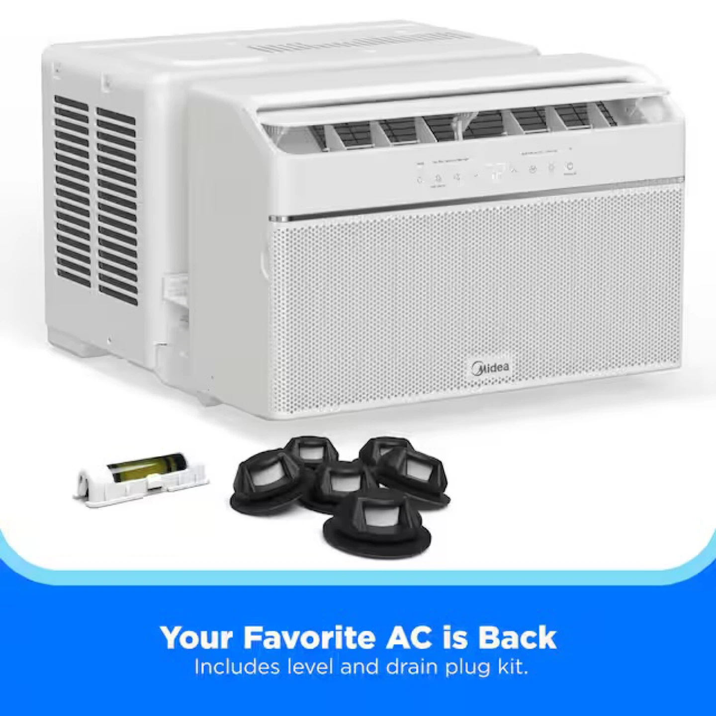 Midea Window Air Conditioner with Level and Drain Plug Kit - photo 2
