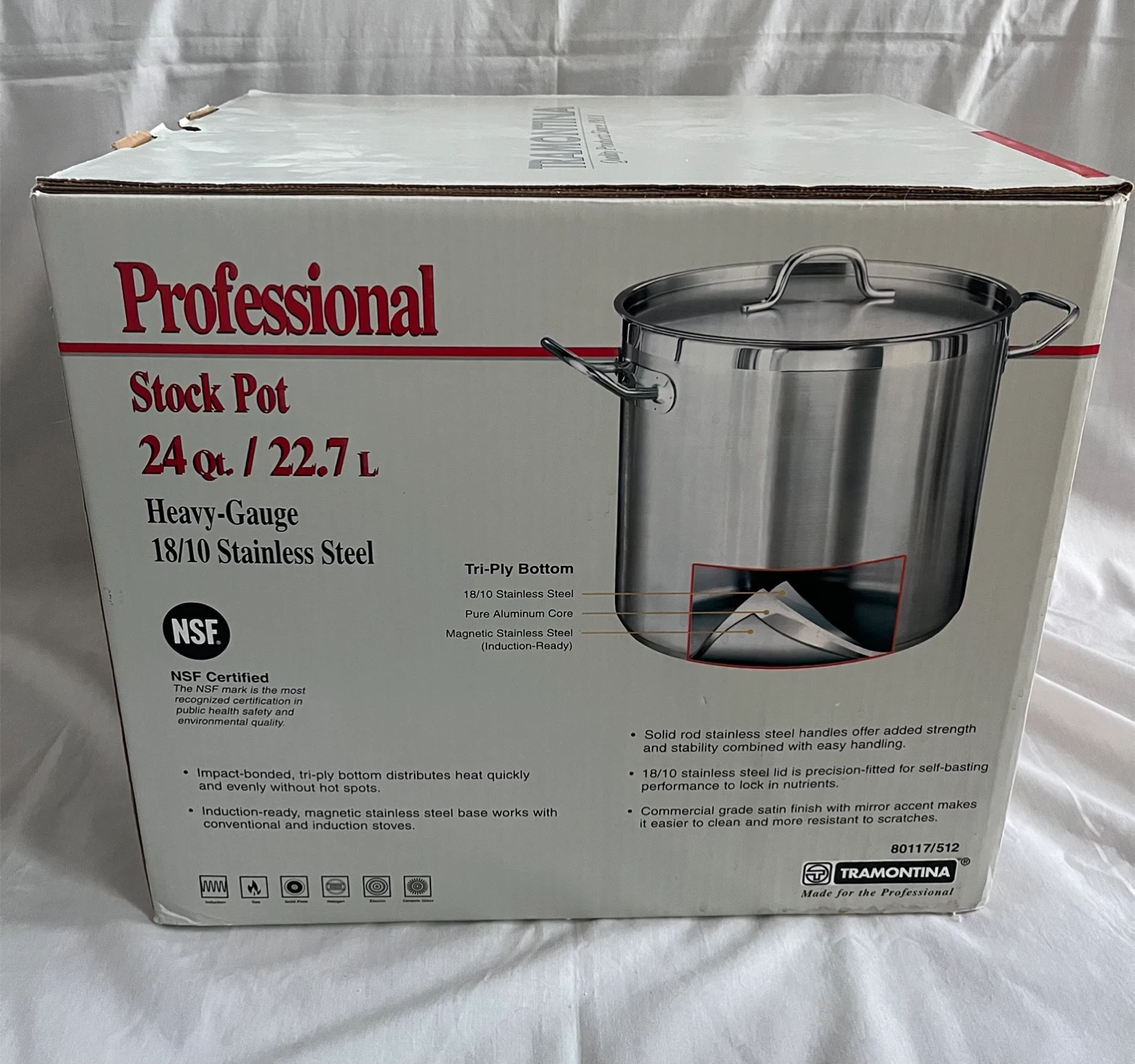 Tramontina Professional Stock Pot 24 qt / 22.7 L - photo 2