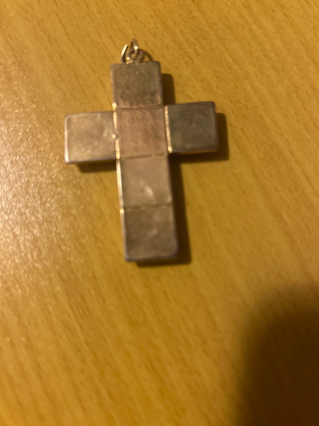Pearl Inlaid Cross Pendant Necklace Charm - photo 2