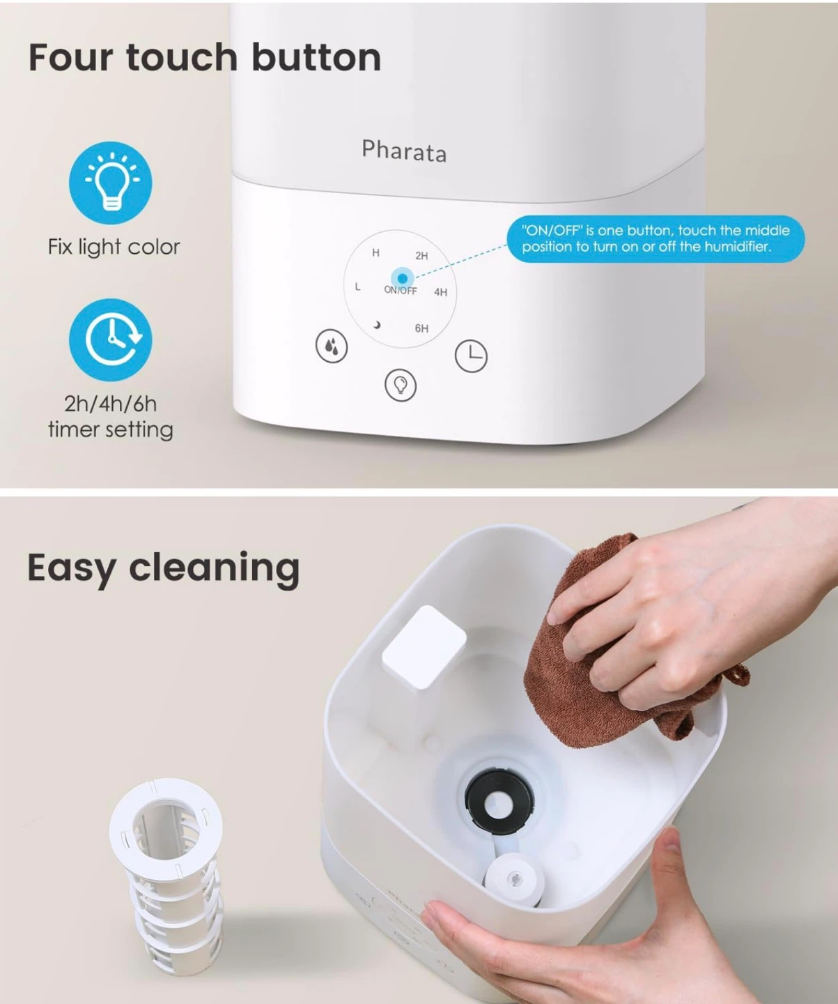 3.5L Cool Mist Humidifier for Large Room - photo 5