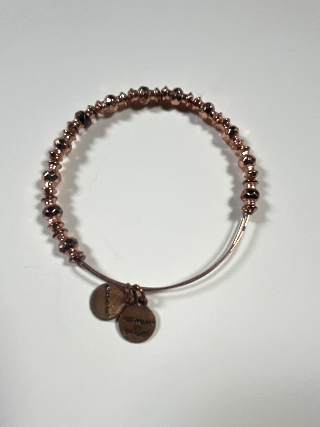 Alex and Ani Rose Gold Beaded Charm Bracelet - photo 5