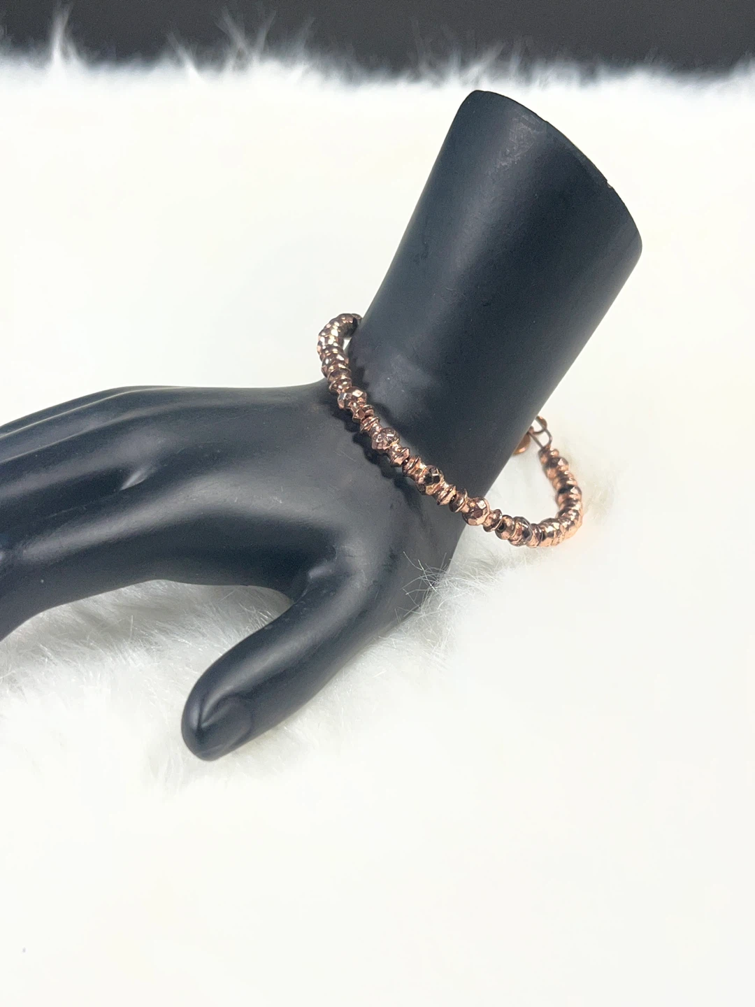 Alex and Ani Rose Gold Beaded Charm Bracelet