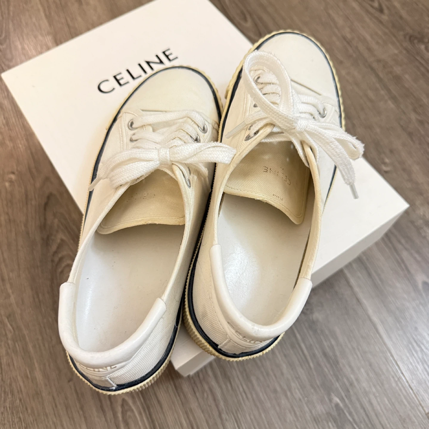 Authentic Celine Canvas Sneakers - photo 2