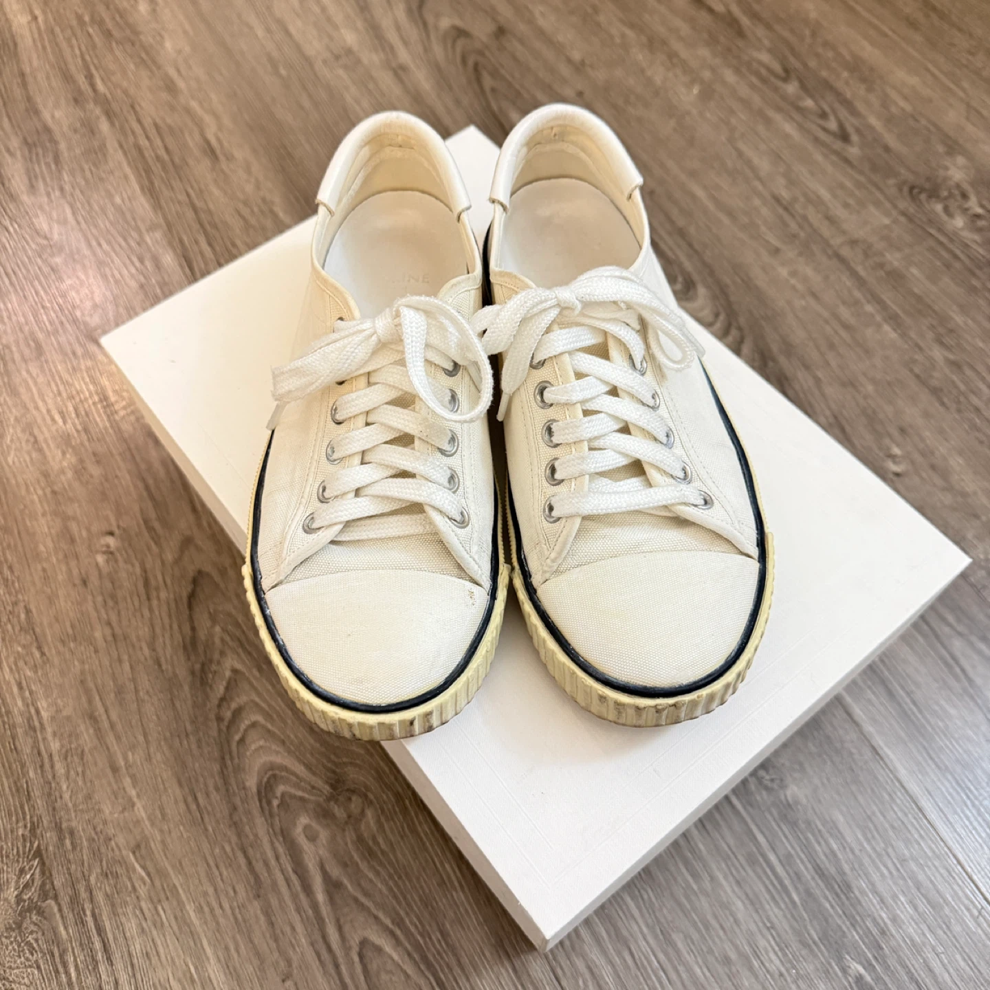 Authentic Celine Canvas Sneakers