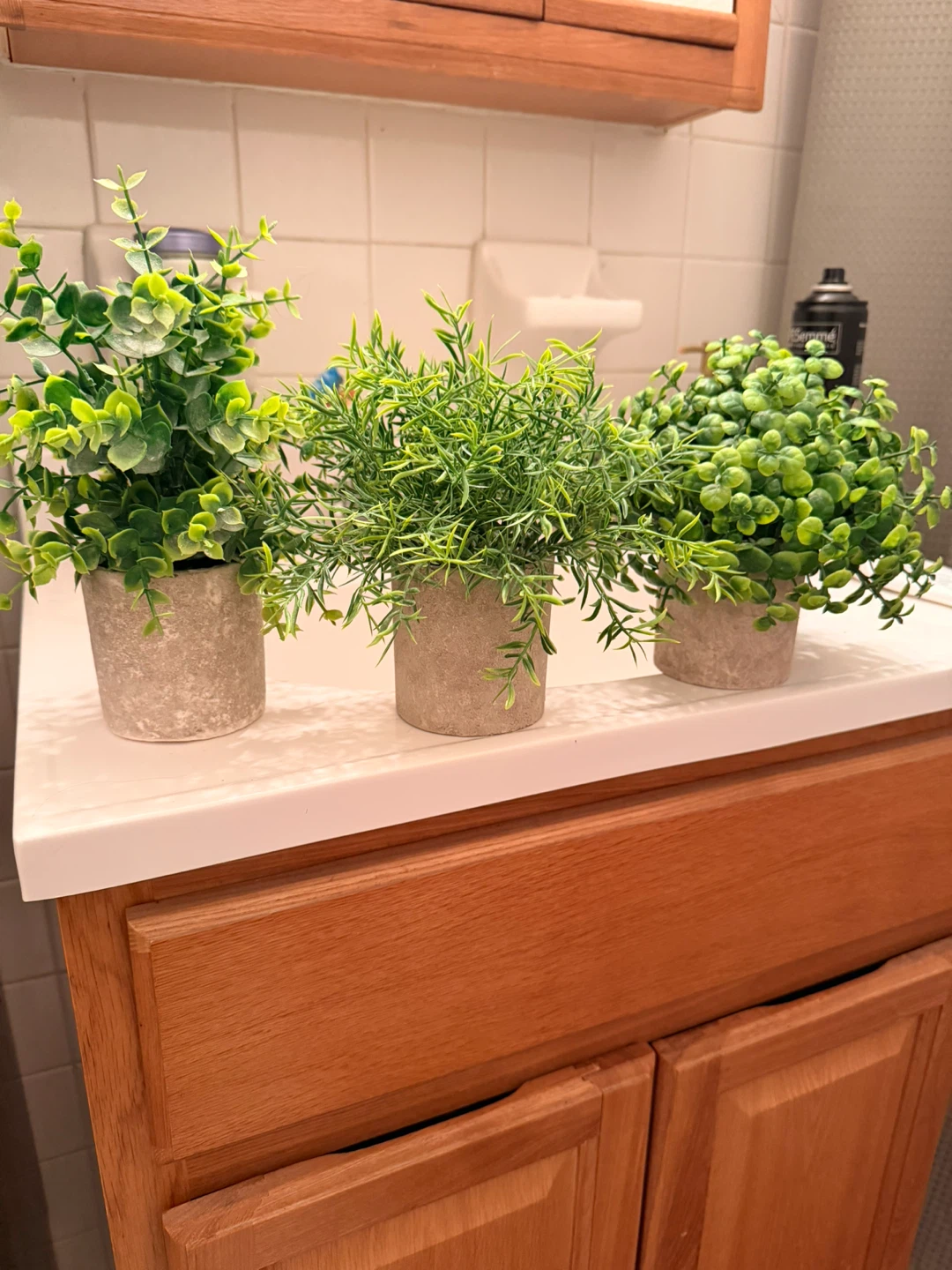 Set of 3 Artificial Potted Plants