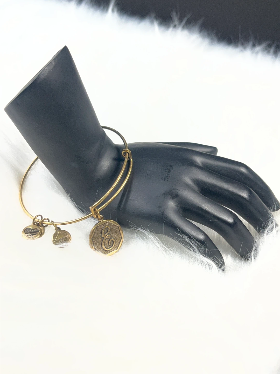 Alex and Ani "E" Charm Bangle Bracelet - photo 2