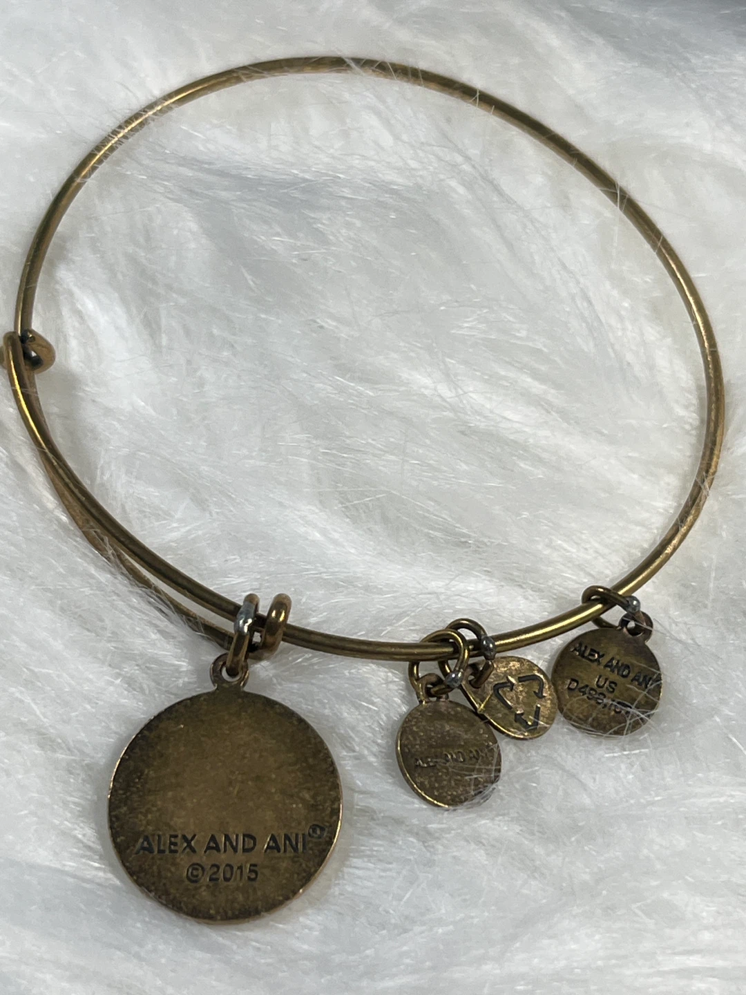 Alex and Ani "E" Charm Bangle Bracelet - photo 4