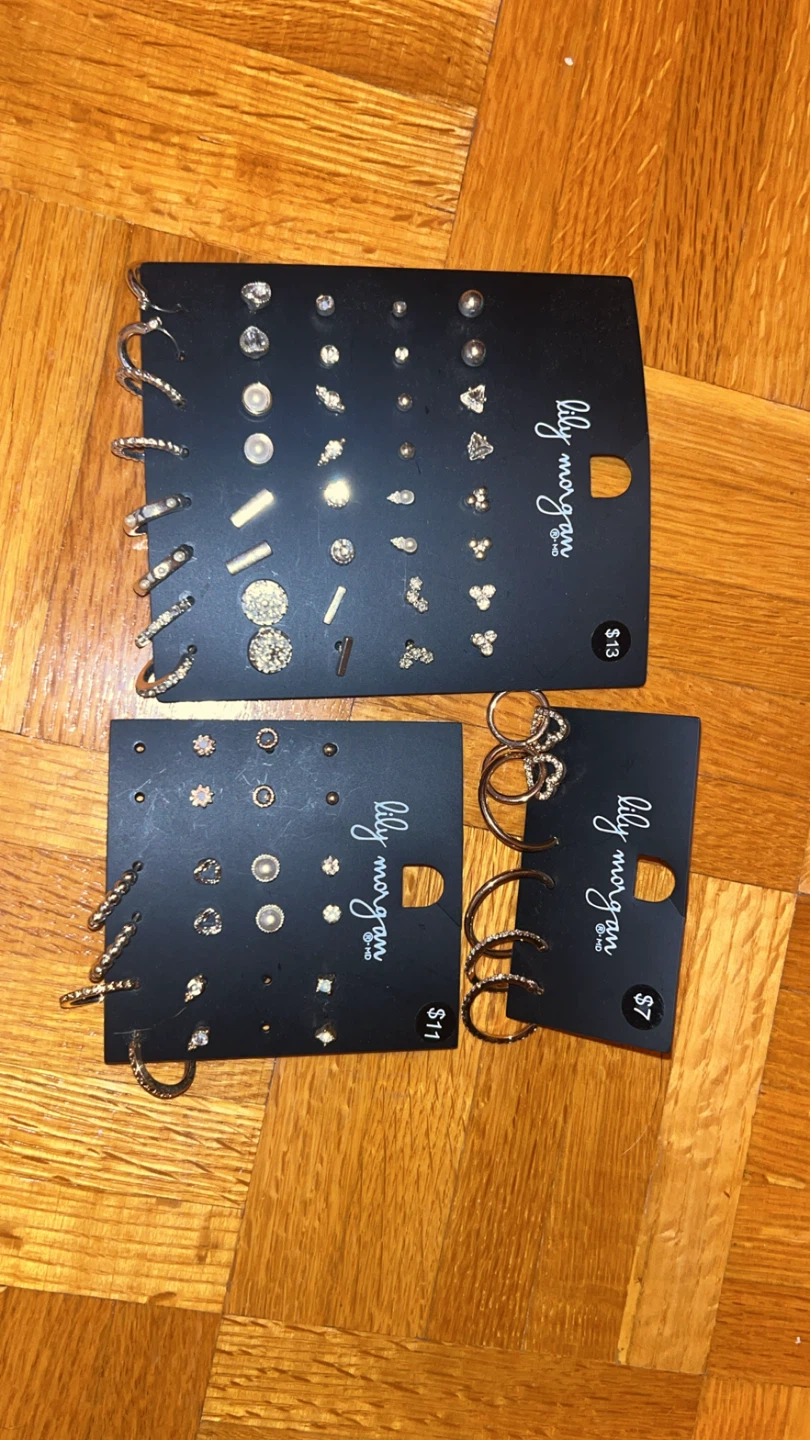 Lily Morgan Assorted Earrings Set - NEW