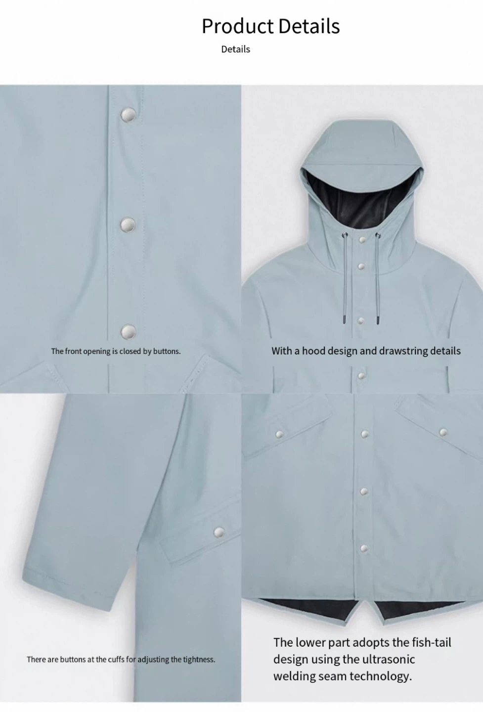 Rains Waterproof Jacket - Khaki XS - photo 5