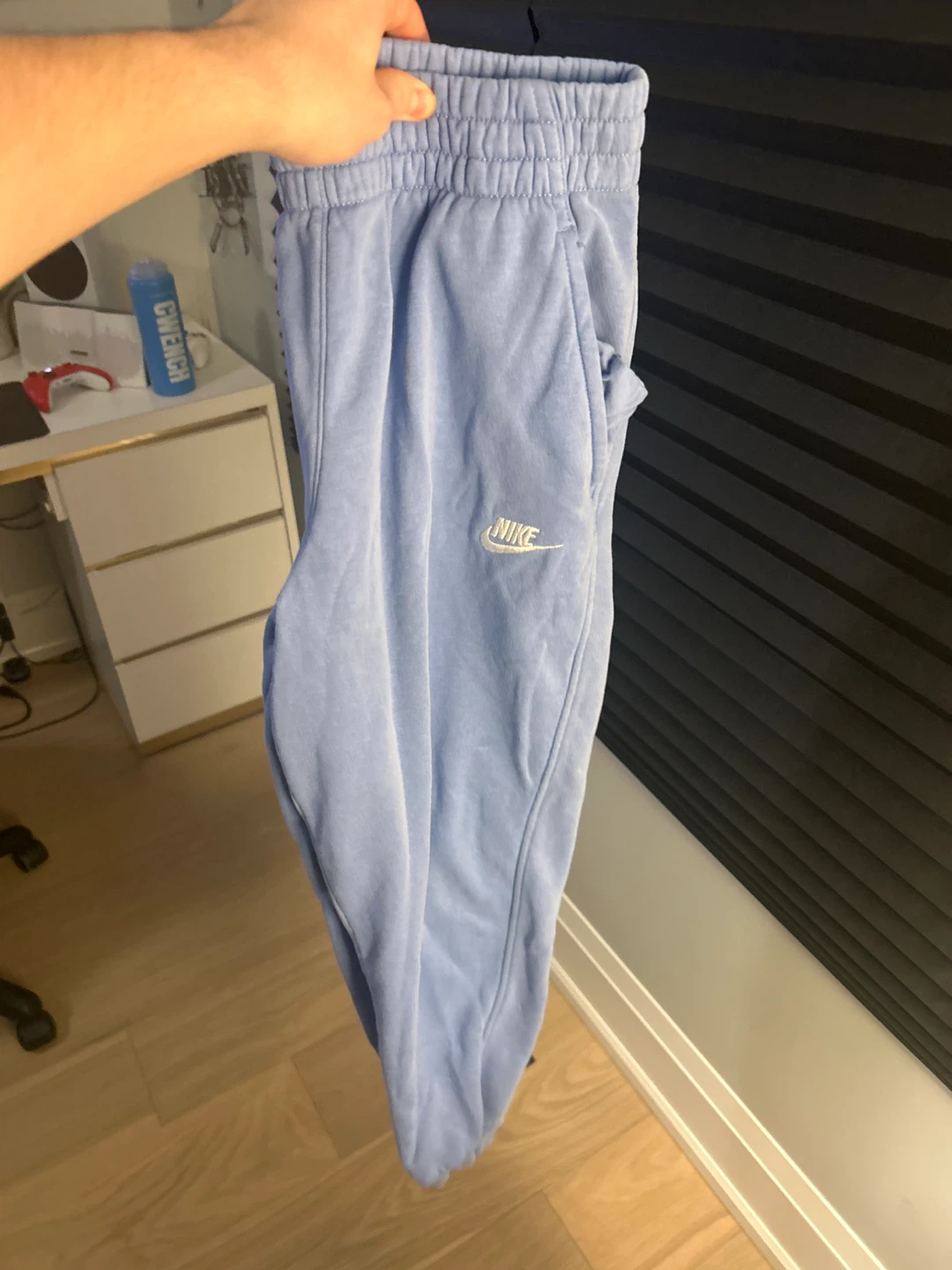 blue Nike pants