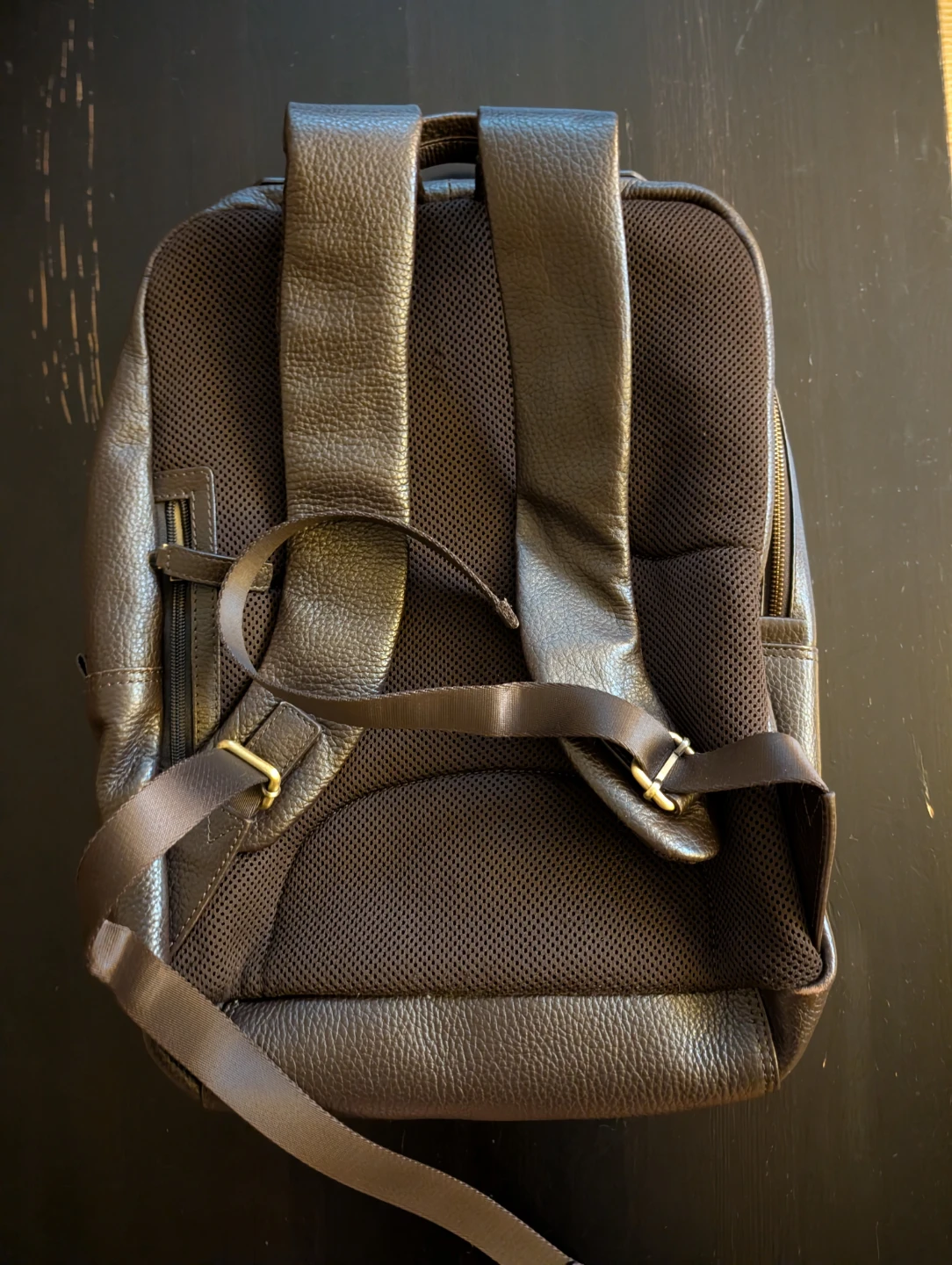 Joseph Abboud Brown Leather Backpack - photo 2