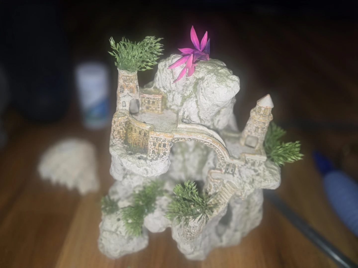 Aquarium Decor Set - Shipwreck, Helicopter, Skull & More