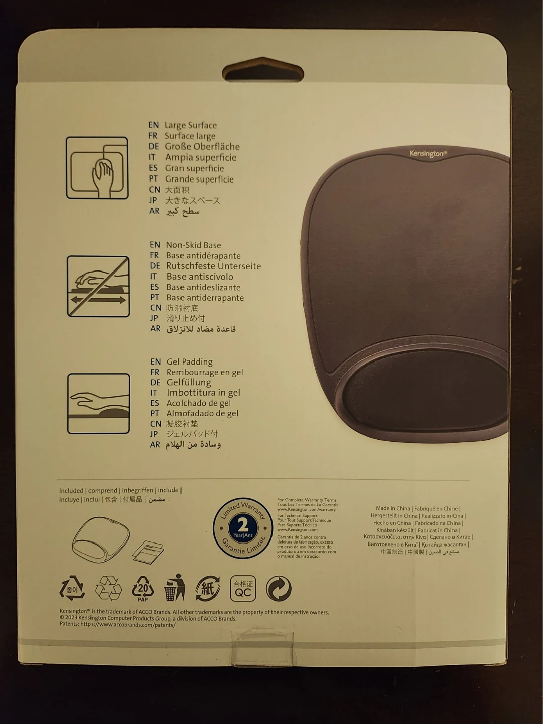 Kensington Gel Mouse Pad With Wrist Rest - photo 2