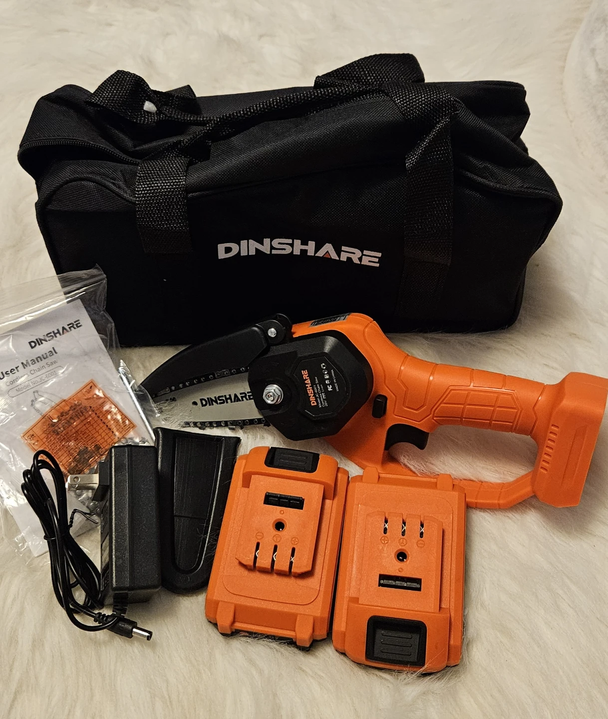 DINSHARE Mini Chainsaw - Cordless Electric Pruning Saw - photo 5