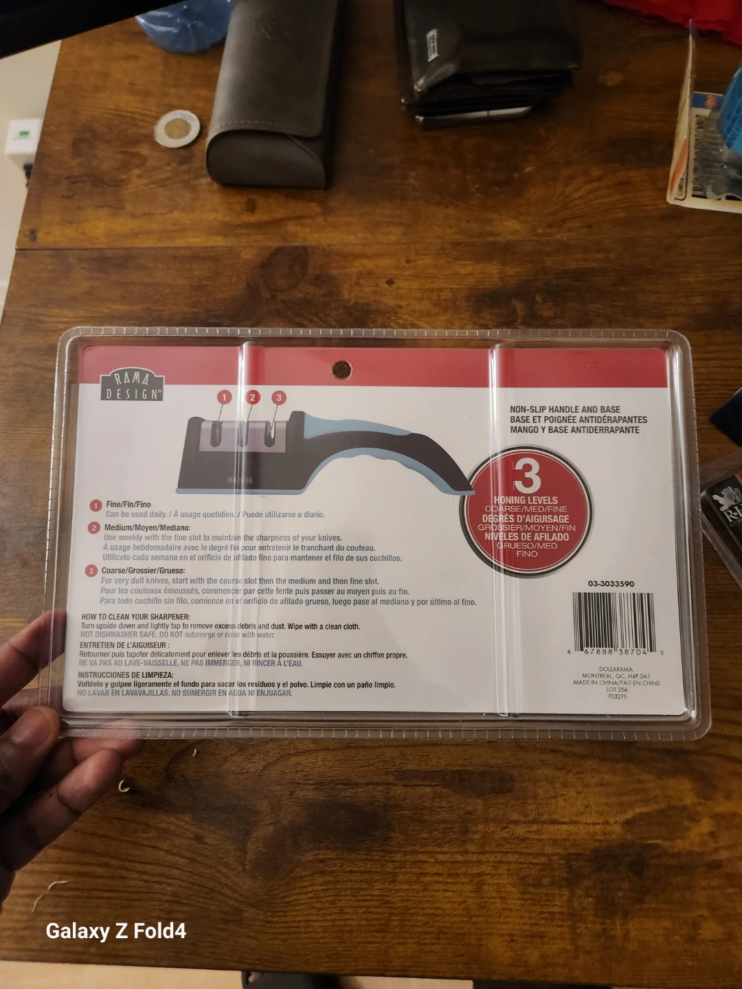 Rama Design Knife Sharpener - 3 Honing Levels