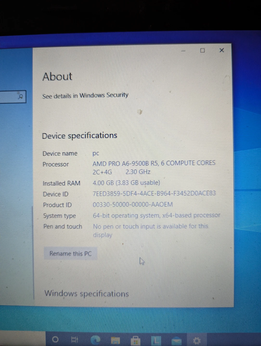 Lenovo Laptop AMD PRO A6-9500B R5 🥕 - photo 2