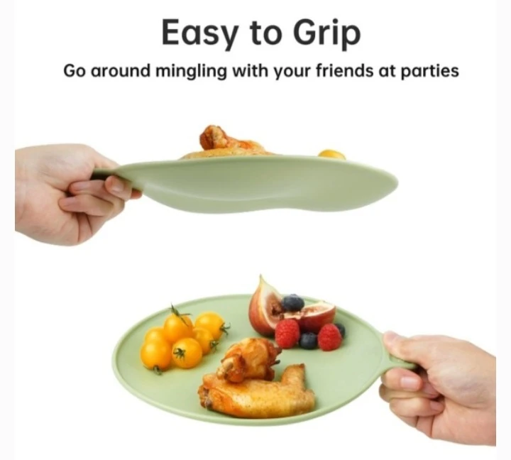 NEW!   Partin Divided Plates 4 Pack - Easy to Clean - photo 2